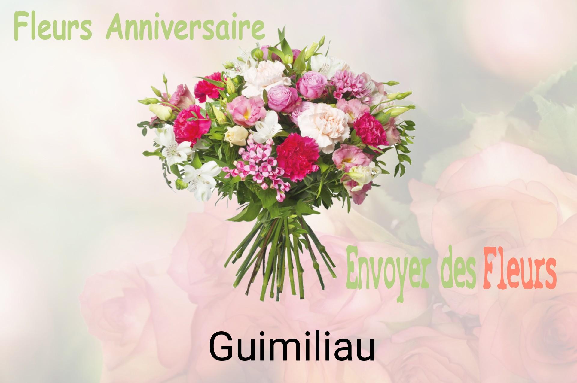 Bouquet de fleurs d’anniversaire livré à Guimiliau