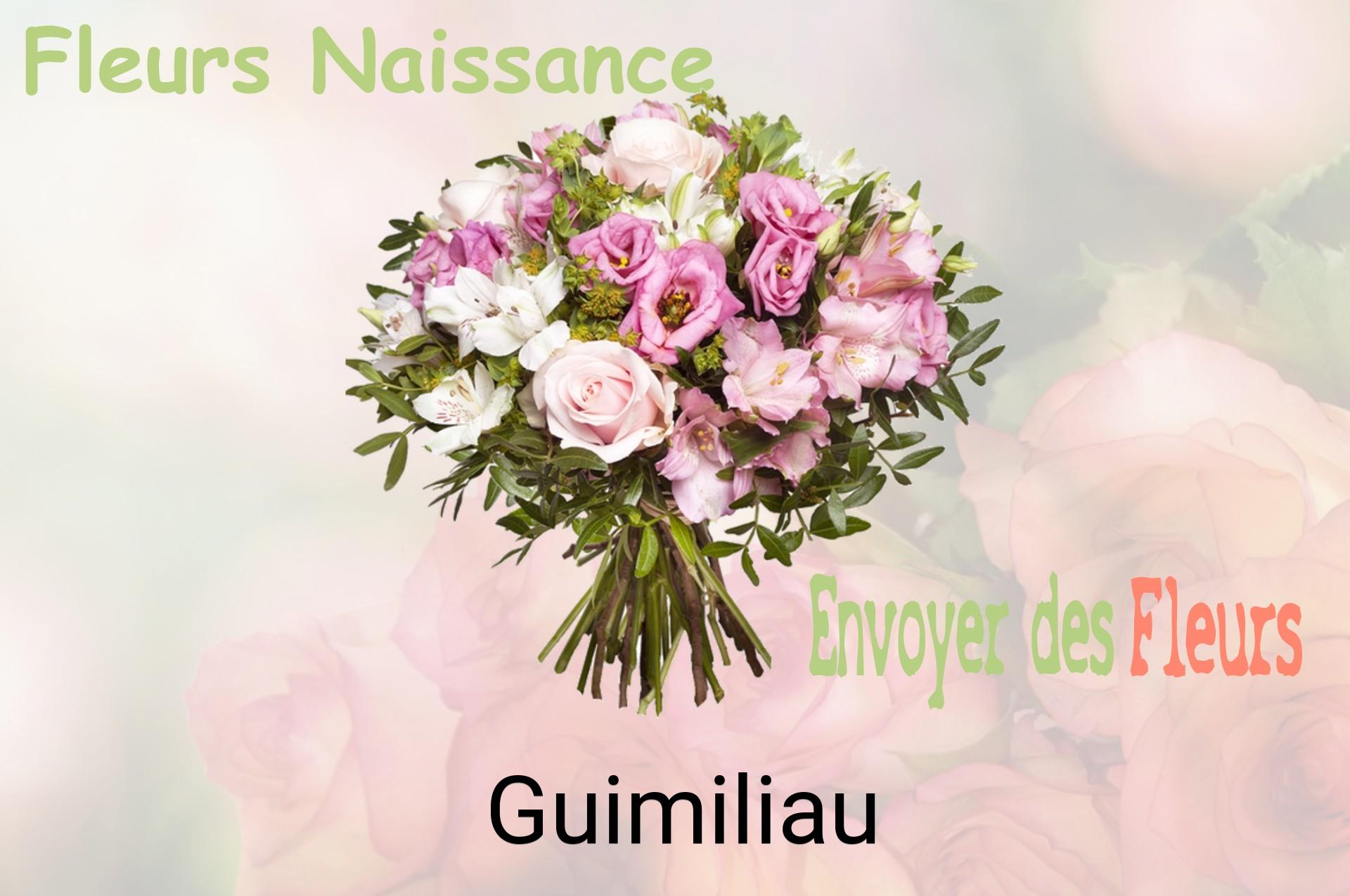 Bouquet de fleurs de naissance livré à Guimiliau